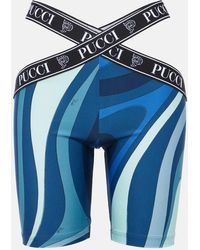 Emilio Pucci - Printed Biker Shorts - Lyst