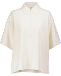 Co. Wool Polo Shirt - White