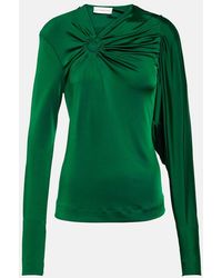 Victoria Beckham - Top Viscose, Elastane - Lyst