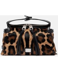 Dolce & Gabbana - Vittoria Leopard-Print Calf Hair Tote Bag - Lyst