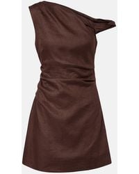 SIR. - One-Shoulder Linen Minidress - Lyst