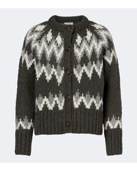 Veronica Beard - Christina Fair Isle Cardigan - Lyst