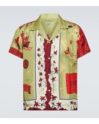 Bode - Camisa De Seda Estampada - Lyst