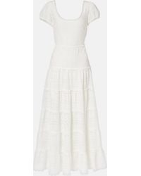 RIXO London - Remi Broderie Anglaise Cotton Midi Dress - Lyst