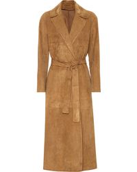 Max Mara Gin Suede Coat - Multicolour