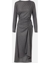 Veronica Beard - Theodora Ruched Wool-Blend Midi Dress - Lyst