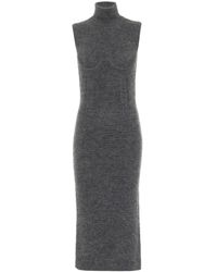 Fendi Midikleid mit Kaschmiranteil - Grau