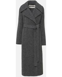 Jil Sander - Mantel Aus Einem Wollgemisch - Lyst