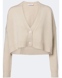Max Mara - Cropped Wool And Cashmere Cardigan - Lyst