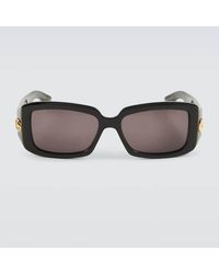 Gucci - Gafas De Sol Rectangulares Double G - Lyst