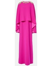 Costarellos - Verzierte Robe Elin Aus Crepe - Lyst