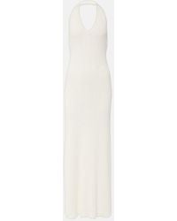 Nili Lotan - Ivenka Ribbed-Knit Cotton Maxi Dress - Lyst