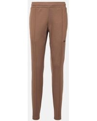 The Attico - Logo Cotton-Blend Jersey Sweatpants - Lyst