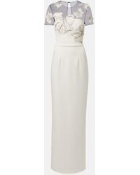 Safiyaa - Embellished Crepe Gown - Lyst