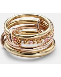 Spinelli Kilcollin - Anillo Nimbus En Oro Amarillo Y Oro Rosa De 18 Ct Con Zafiros Y Diamantes - Lyst