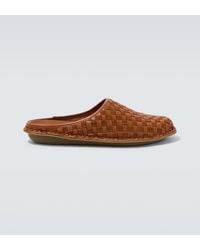 Comme des Garçons - X Vibae Leather And Suede Mules - Lyst