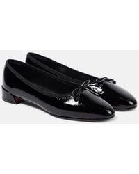 Christian Louboutin - Sweetie Jane Patent Ballerina Flat - Lyst