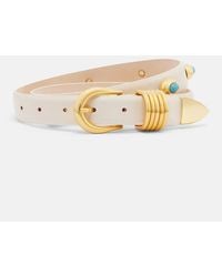 DEHANCHE - Hollyhock Embellished Leather Belt - Lyst