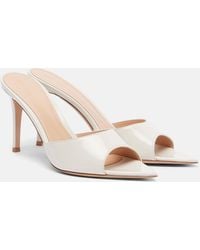 Gianvito Rossi - Elle 85 Patent Leather Mules - Lyst