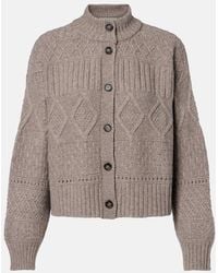 Altuzarra - Amory Cable-Knit Wool-Blend Cardigan - Lyst