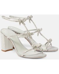 Rene Caovilla - Caterina Bow-Detail Embellished Sandals - Lyst