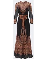 Zimmermann - Ascent Paisley Linen And Silk Maxi Dress - Lyst