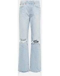 RE/DONE - '90s High-rise Straight Jeans - Lyst