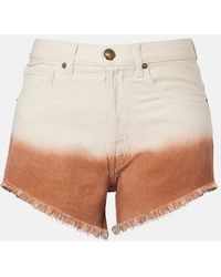 Alanui - Shades Of Eden Denim Shorts - Lyst