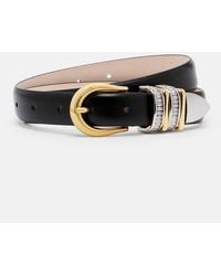 DEHANCHE - Hollyhock Embellished Leather Belt - Lyst