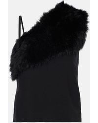 TOTEME - Top Aus Cady Mit Shearling - Lyst