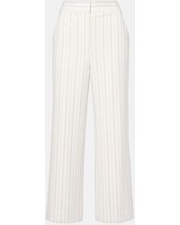 Veronica Beard - Brixton Striped Wide-Leg Pants - Lyst