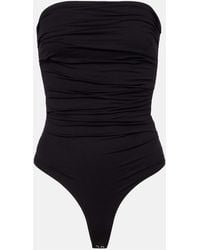 Agolde - Gwyneth Ruched Open-Back Bodysuit - Lyst