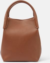 Loro Piana - Bale Small Leather Tote Bag - Lyst