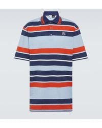 Loewe - Paula'S Ibiza Striped Cotton And Linen-Blend Piqué Polo Shirt - Lyst