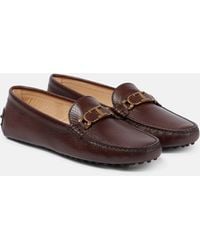 Tod's - Gommino T Leather Loafers - Lyst