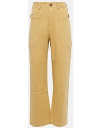 FRAME - Pantalones cargo de algodon - Lyst
