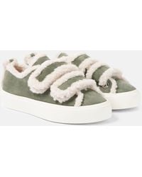 Inuikii - Baskets En Daim Et Shearling - Lyst