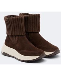 Hogan - H669 Suede Ankle Boots - Lyst