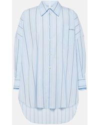 Marni - Striped Oversized Cotton Poplin Shirt - Lyst