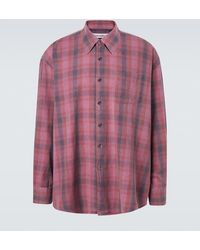 Our Legacy - Borrowed Plaid Cotton Flannel Shirt - Lyst