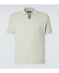 Thom Sweeney - Cotton Terry Polo Shirt - Lyst