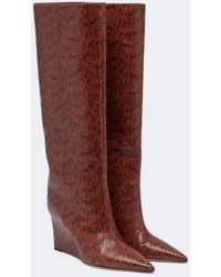 Jimmy Choo - Blake Snake-Effect Leather Knee-High Boots - Lyst