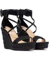 Sandales compensées Christian Louboutin pour femme - Lyst.fr Sandales compensées Christian Louboutin pour femme - Lyst.fr