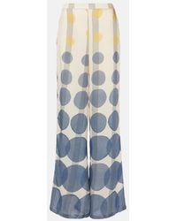 Adriana Degreas - Polka-Dot Wide-Leg Pants - Lyst