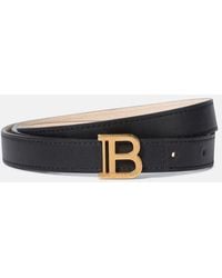 Balmain - Leather Monogram Belt - Lyst