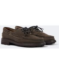 Brioni - Suede Boat Shoes - Lyst