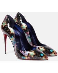 Christian Louboutin - Pumps Hot Chick in pelle con stampa - Lyst