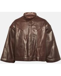 Rick Owens - Veste Raccourcie En Cuir - Lyst