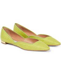 Tabitha Simmons Leather Ballet Flats in Yellow Womens Shoes Flats and flat shoes Ballet flats and ballerina shoes 
