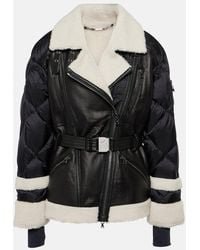 Bogner - Daunenjacke Luna mit Leder und Shearling - Lyst